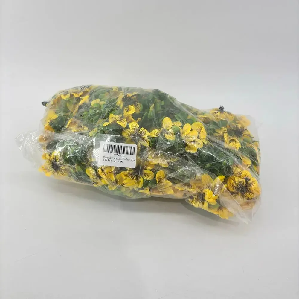 Yellow Artificial Flower Outdoor UV Resistant Home Decoration